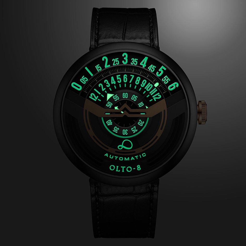 【贈太空人上鍊盒】OLTO-8 奧陀 | INFINITY IF1-S3352 |  潮流賽車儀錶板 機械錶 夜光效果