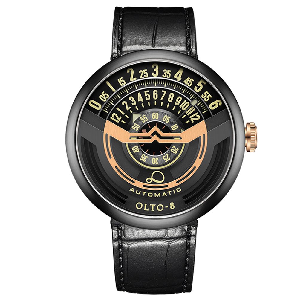 【贈太空人上鍊盒】OLTO-8 奧陀 | INFINITY IF1-S3352 |  賽車儀錶板 機械錶 正面