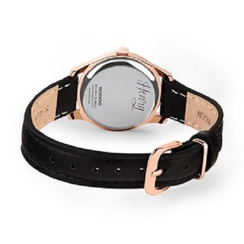 【贈質感包包】HENRY LONDON | HL30-US-0024 | 英國設計師品牌手錶 白玫瑰金 復古造型小秒針女錶 背面