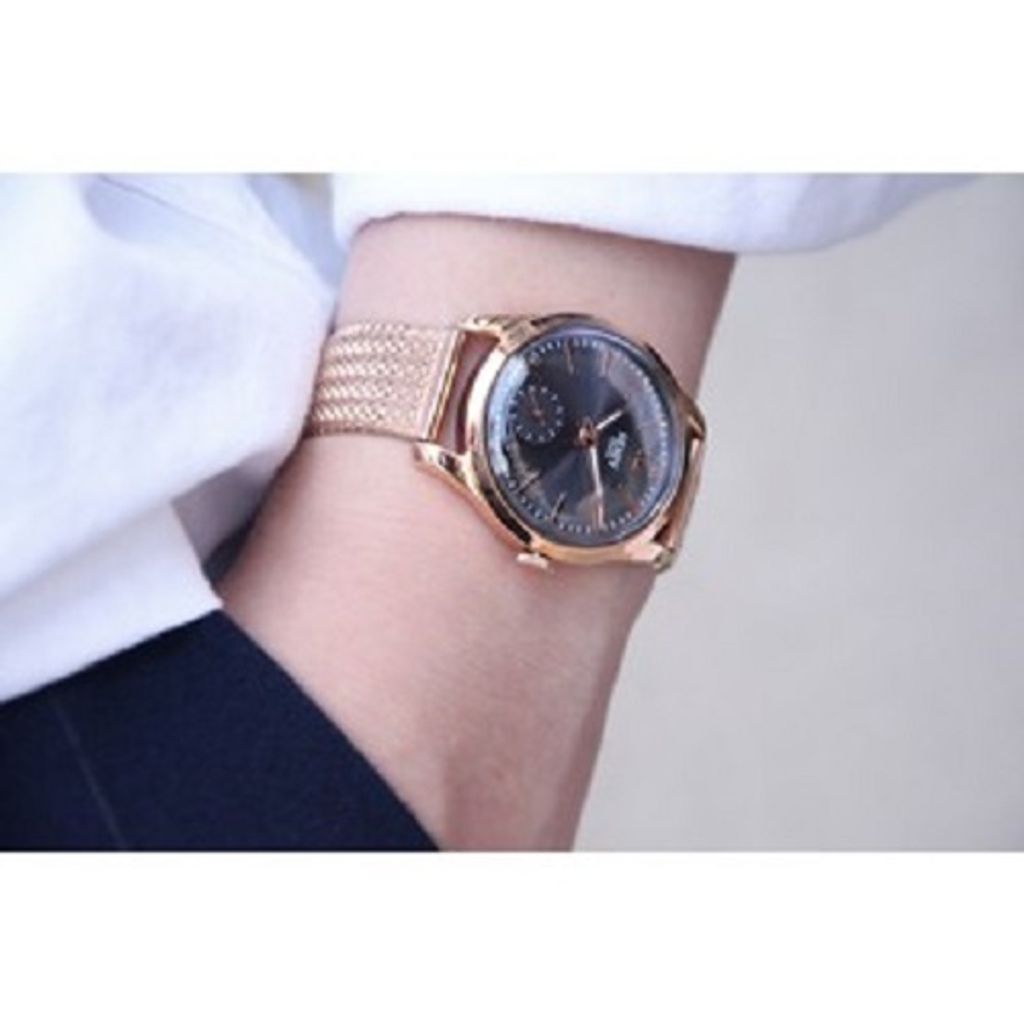 【贈質感包包】HENRY LONDON | HL30-UM-0116 | 英國設計師品牌手錶 鵝卵石灰面玫瑰金 復古造型米蘭帶女錶 實戴展示