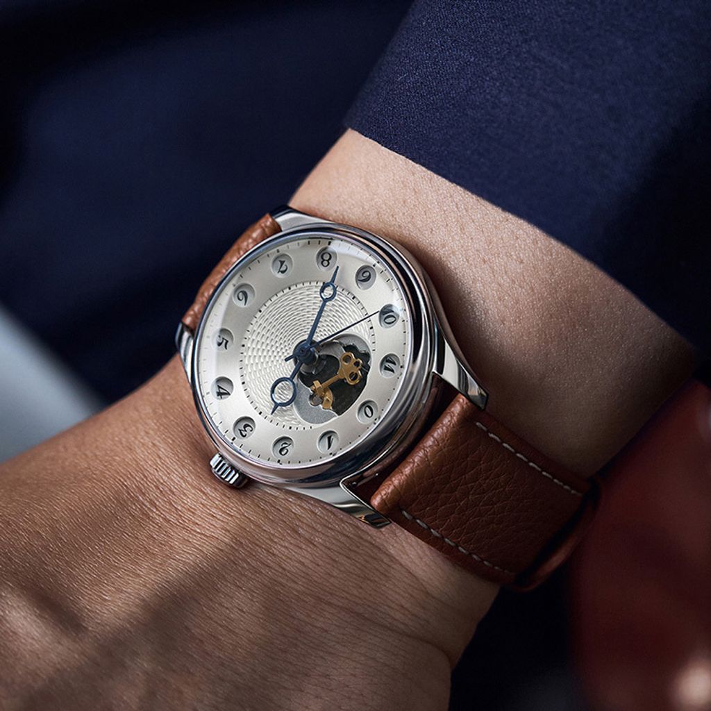 【贈太空人上鍊盒】OLTO-8 奧陀 | 時空之門 O6-1012 |  24小時 星光銀 手工雕刻紋路 機械錶(可客製化) 實戴展示