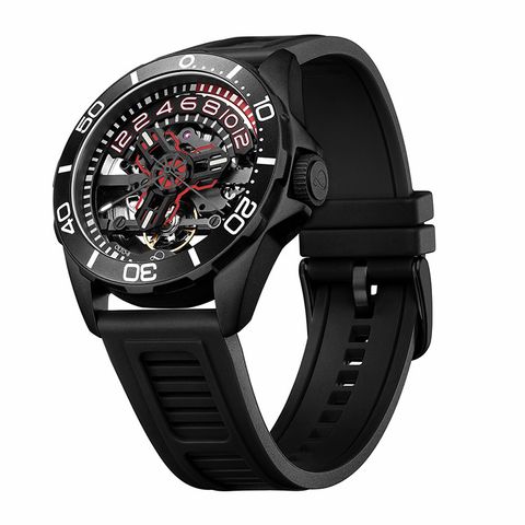 【贈太空人上鍊盒】OLTO-8 奧陀 | D1-3303-S03 |  赭紅色 潛水錶 自動機械錶 右側