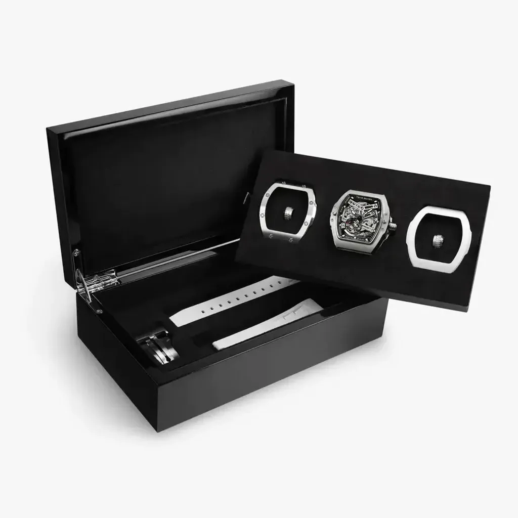 TSAR BOMBA 機械公爵 | 原子系列 TB8218C-Grey | 白色 陶瓷錶殼 氟橡膠錶帶 機械錶 替換配件