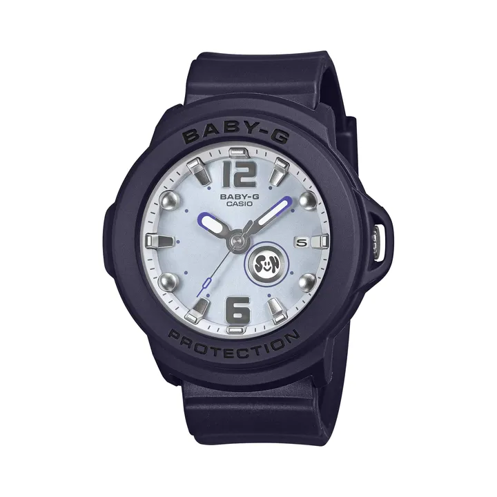 CASIO BABY-G | BGA-15 系列 BGA-15K-2A | 2026新款 深藍色 多彩圓形腕錶 正面