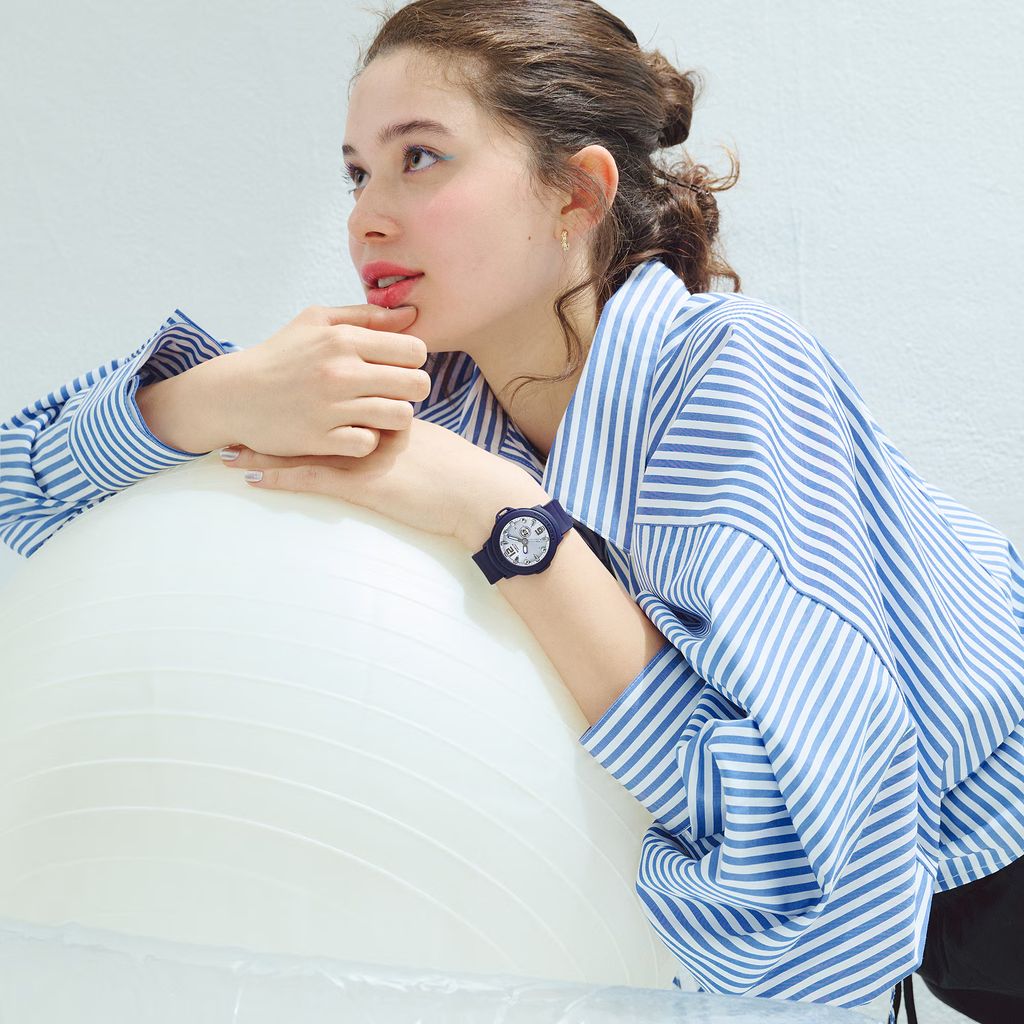 CASIO BABY-G | BGA-15 系列 BGA-15K-2A | 2026新款 紫色 多彩圓形腕錶 實戴展示