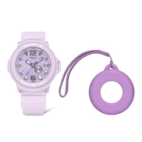 CASIO BABY-G | BGA-15 系列 BGA-15K-6A | 2026新款 粉紫色 多彩圓形腕錶 套組