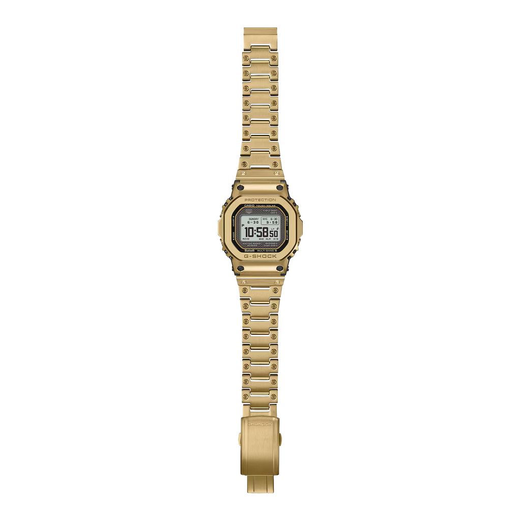CASIO | G-SHOCK GMW-BZ5000GD-9 | 太陽能 藍芽電波 全金屬 金色腕錶 平攤展示
