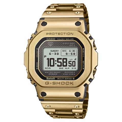 CASIO | G-SHOCK GMW-BZ5000GD-9 | 太陽能 藍芽電波 全金屬 金色腕錶 正面