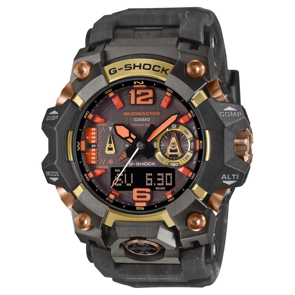 CASIO | G-SHOCK GWG-B1000MG-1A9 | 2026新款 AMGMA 橙紅岩漿 戶外腕錶 內建指南針溫度計 正面
