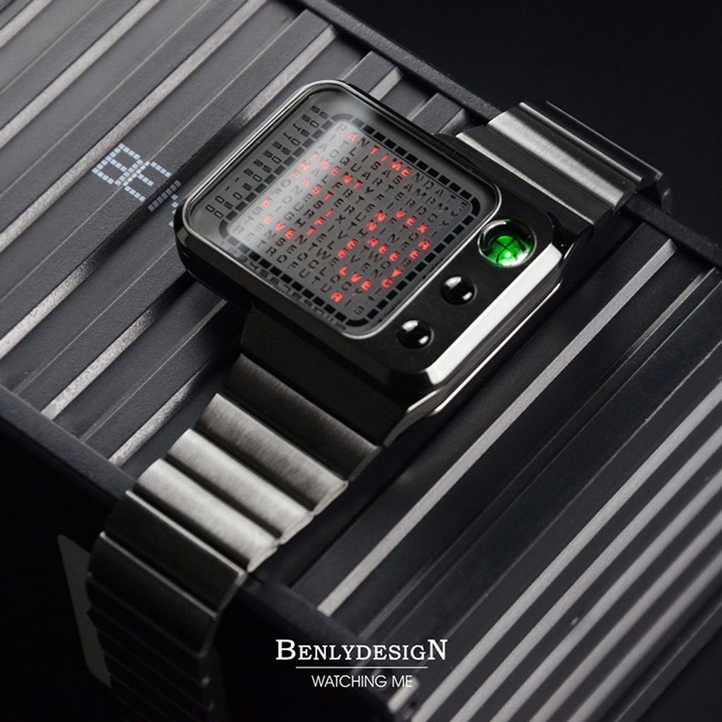 Benlydesign | RADAR.BBR | 2026新品 雷達顯示造型  電子錶 盒裝右側