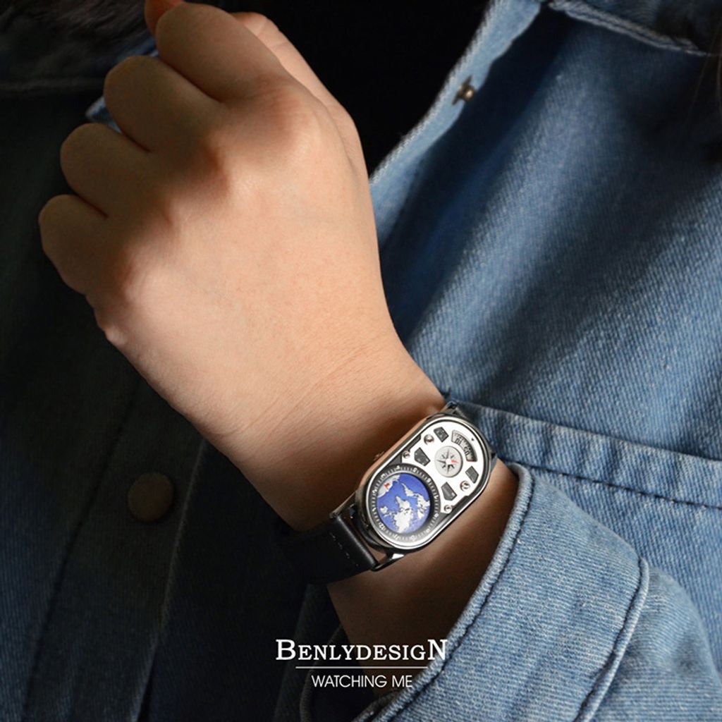 【全球限量】Benlydesign | PD-EH | 2026新品 星球儀表板 地球 石英腕錶 時代展示
