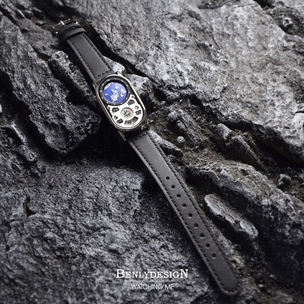 【全球限量】Benlydesign | PD-EH | 2026新品 星球儀表板 地球 石英腕錶 平攤展示