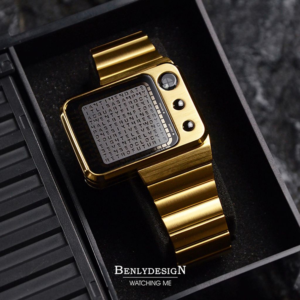 Benlydesign | RADAR.GBR | 2026新品 雷達顯示造型 奢華金 電子錶 實體盒裝