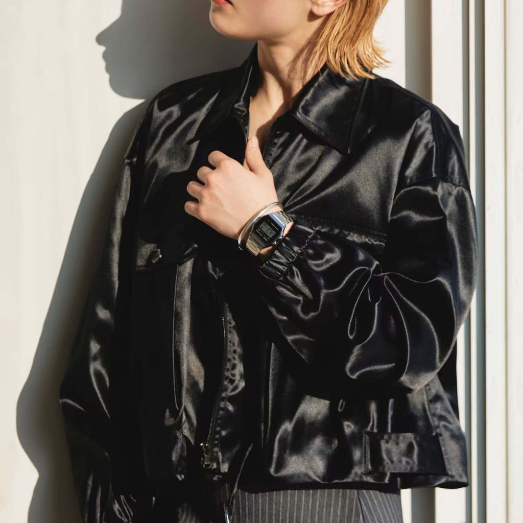 CASIO | A158WEA-1 | 復古 簡約銀色電子錶 腕錶 學生必備 女穿搭示意圖