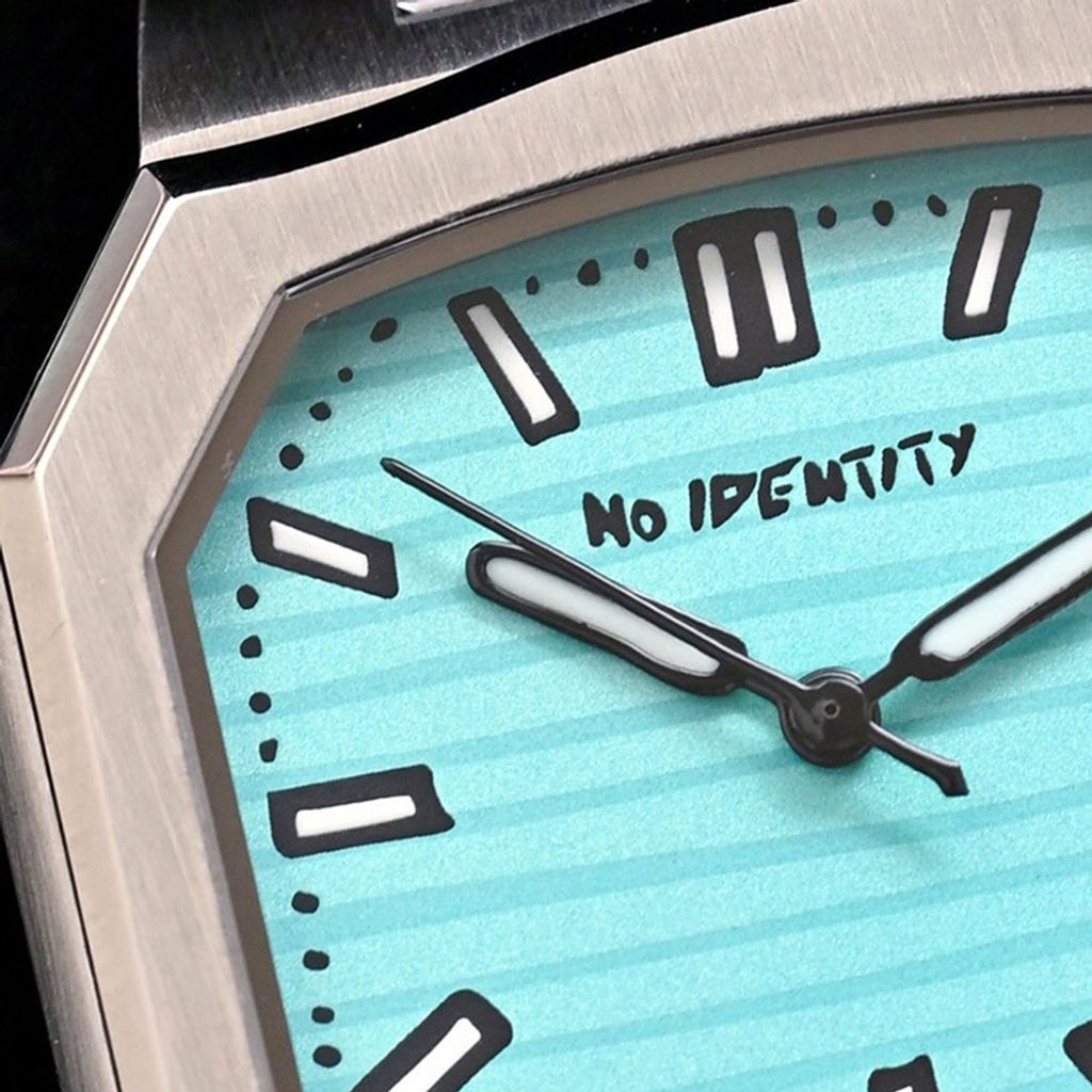 No Identity | 無界 PP40SS001BU1 | 鷹鵡螺 冰淇淋藍面盤 石英錶 銀色不鏽鋼帶 實體錶盤細節