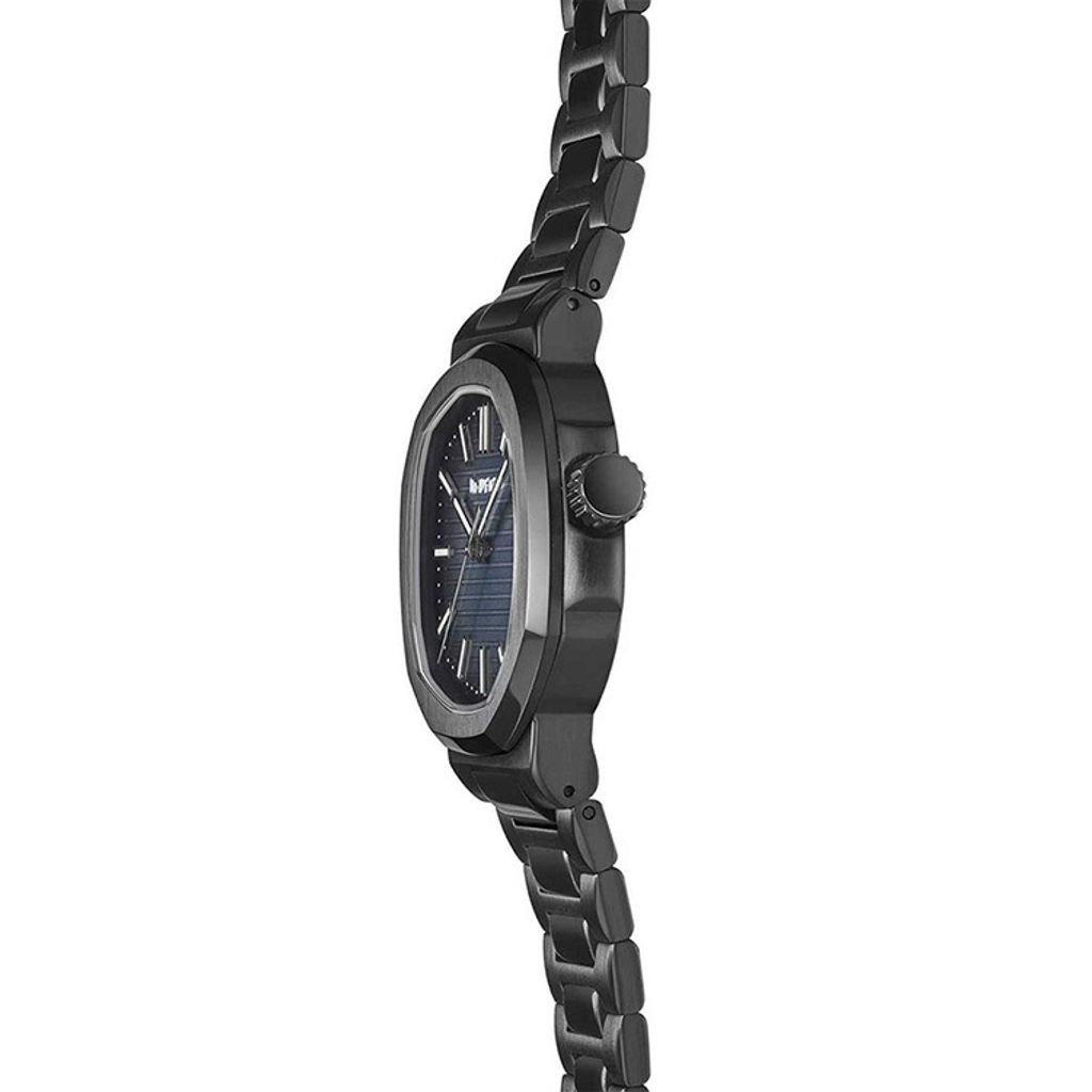 No Identity | 無界 PP40SS021AB1 | 鷹鵡螺 黑藍面盤 石英錶 黑色不鏽鋼錶帶 側面