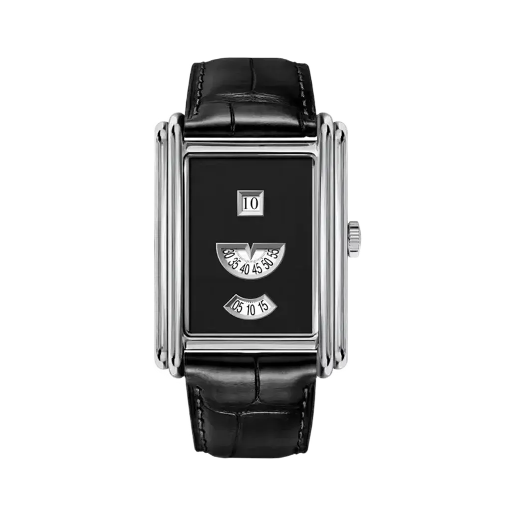 【預購】Benlydesign | Time Gallery silver | 2026 10月新品 限量版 銀色典雅復古款 黑色皮革錶帶 機械錶 正面