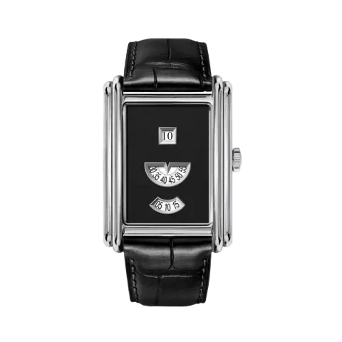 【預購】Benlydesign | Time Gallery silver | 2026 10月新品 限量版 銀色典雅復古款 黑色皮革錶帶 機械錶 正面