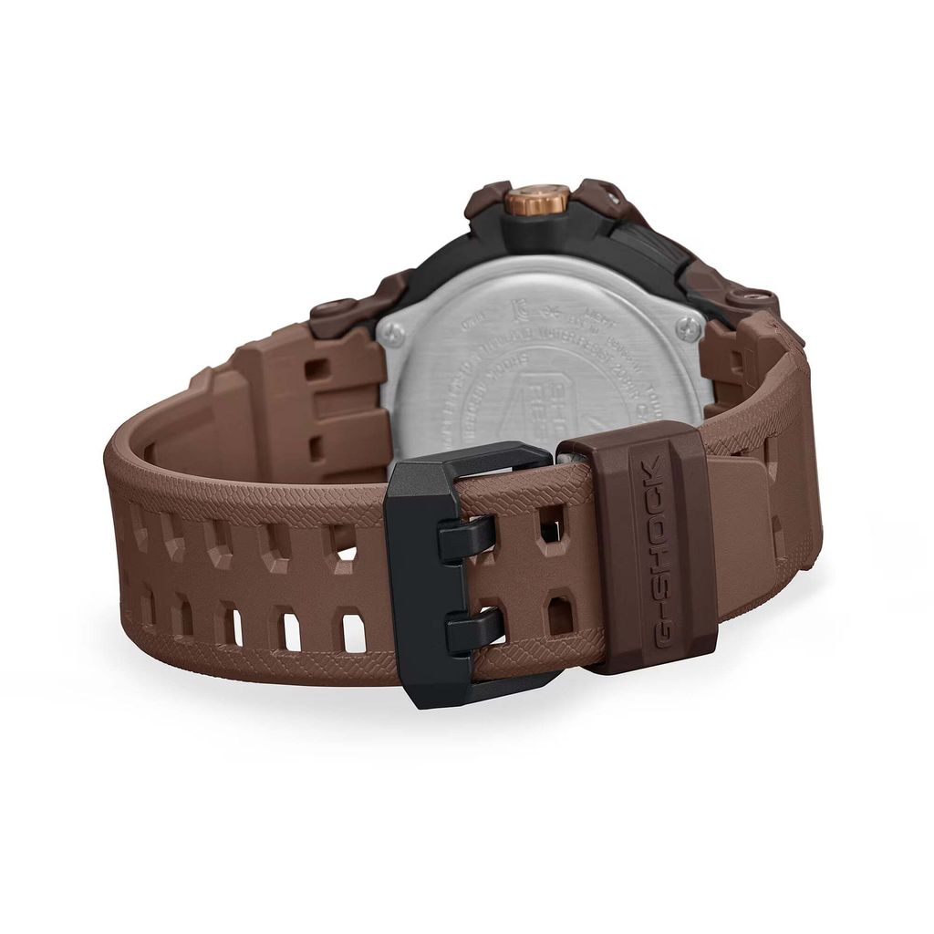 CASIO 卡西歐 | G-SHOCK GR-B300H-5A | 2026年8月新款 金色地平線 棕色三眼金色鍍離子錶盤 男錶 錶帶細節