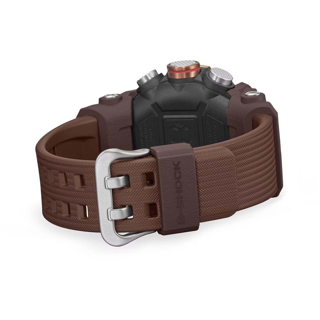 CASIO 卡西歐 | G-SHOCK GG-B100XMH-5A | 2026年8月新款 金色地平線 LAND系列 MUDMASTER 棕色雙顯金色鍍離子錶盤 男錶 錶帶細節