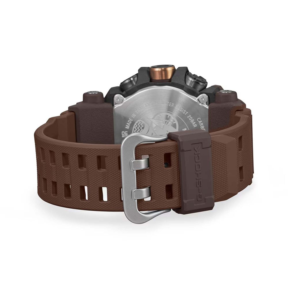 CASIO 卡西歐 | G-SHOCK GW-9500MH-5 | 2026年8月新款 金色地平線 LAND系列 MUDMAN 棕色數位 金色鍍離子錶盤 男錶 電子錶 錶帶細節