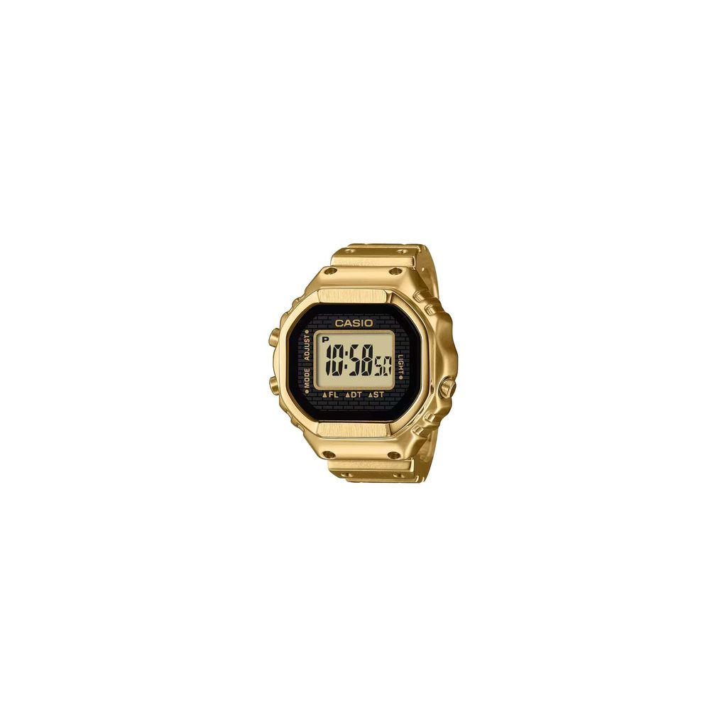 CASIO 卡西歐 | CRW-001G-9 | 全金屬  LCD顯示 金色戒指錶 正面