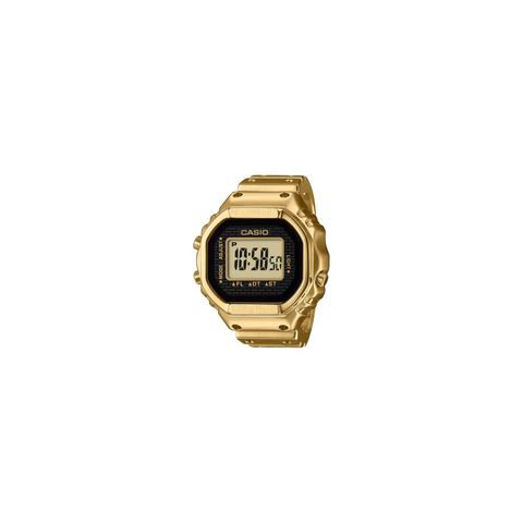 CASIO 卡西歐 | CRW-001G-9 | 全金屬  LCD顯示 金色戒指錶 正面