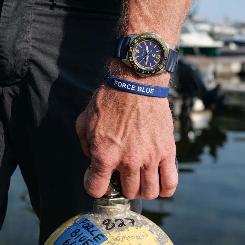 Luminox 雷明時 | 1LM-3125FB | Pacific Diver FORCE BLUE 深海藍 聯名潛水錶 實戴參考