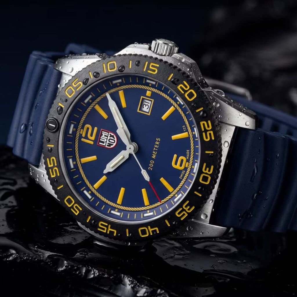 Luminox 雷明時 | 1LM-3125FB | Pacific Diver FORCE BLUE 深海藍 聯名潛水錶 實體展示