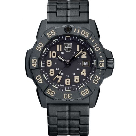 Luminox 雷明時 | 1LM-3510 | Navy SEAL 碳纖維黑金色 海豹部隊腕錶 正面