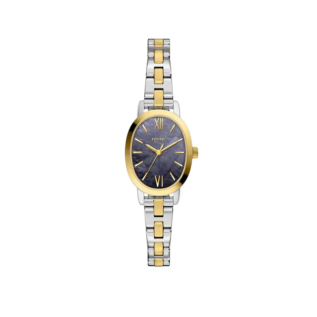 FOSSIL | Penny BQW8065 | 雅爵經典珍珠母貝女錶 金銀雙色不鏽鋼錶帶腕錶 正面