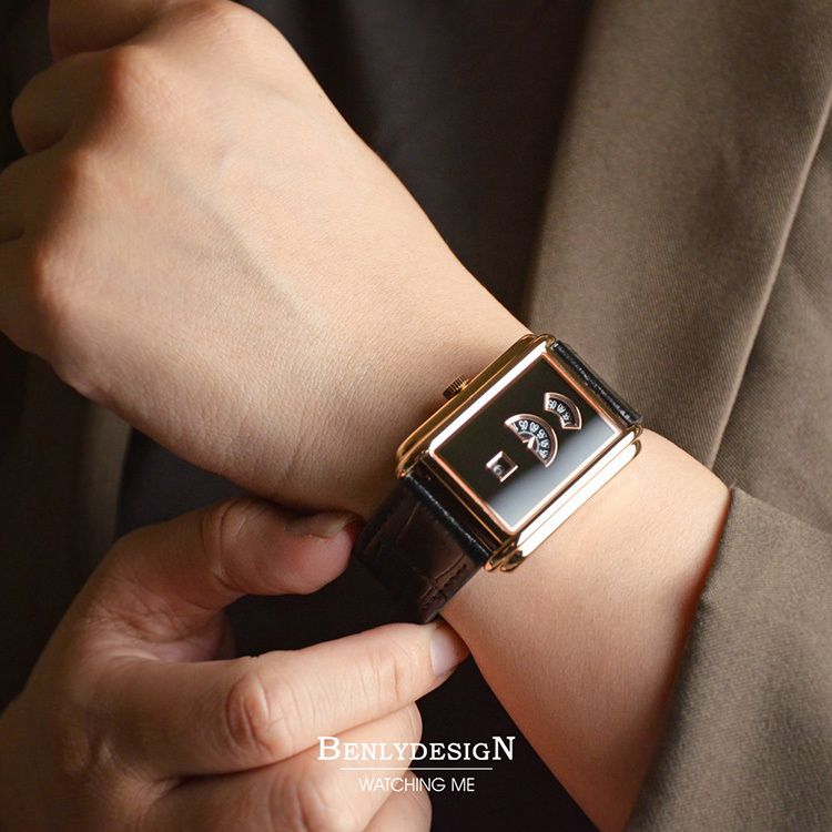 【雙十錶心之選】Benlydesign | Time Gallery TGRBB | 2026 10月新品 限量版 青銅金典雅復古款 黑色皮革錶帶 機械錶 實戴展示