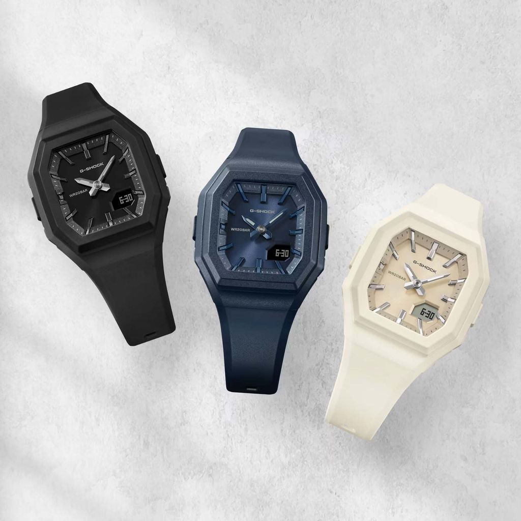 CASIO 卡西歐 G-SHOCK | GMA-S160-7A | 2026年10月新款 優雅俐落 霧面奶白 指針數位雙顯女錶 系列參考