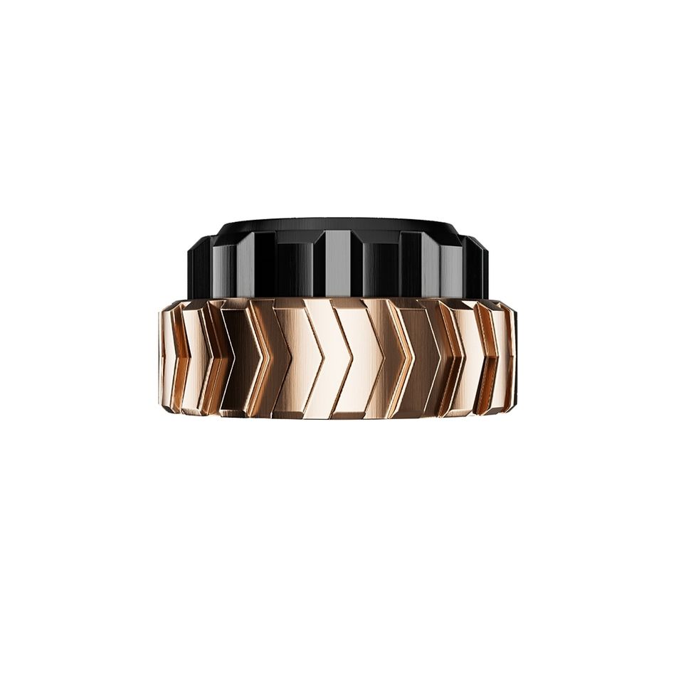 Tsar Bomba 機械公爵 | Reactor系列 TB8213A-07 | 配件可自由拆換 自動上鍊 玫瑰金框 黑色氟橡膠錶帶 機械錶錶框側面