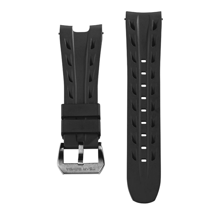 Tsar Bomba 機械公爵 | Reactor系列 TB8213A-07 | 配件可自由拆換 自動上鍊 玫瑰金框 黑色氟橡膠錶帶 機械錶錶帶