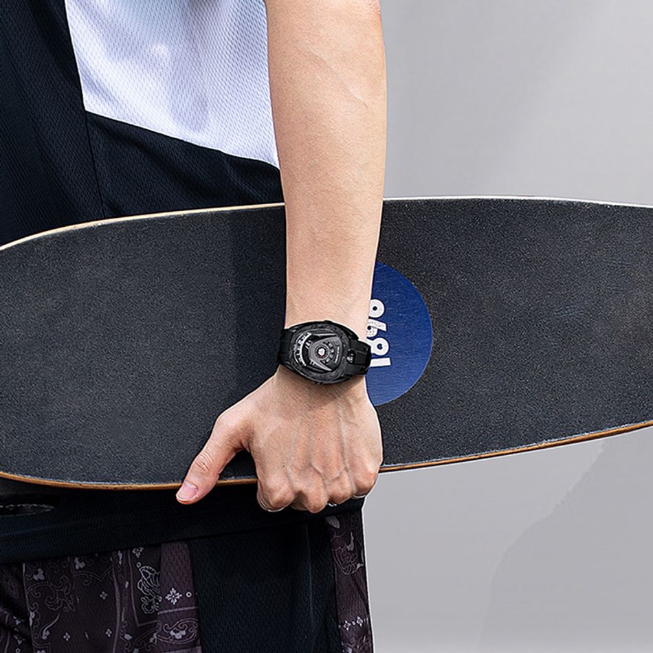 Tsar Bomba 機械公爵 | Reactor系列 TB8213A-06 | 配件可自由拆換 自動上鍊 黑色炭纖維框 黑色氟橡膠錶帶 機械錶運動搭配