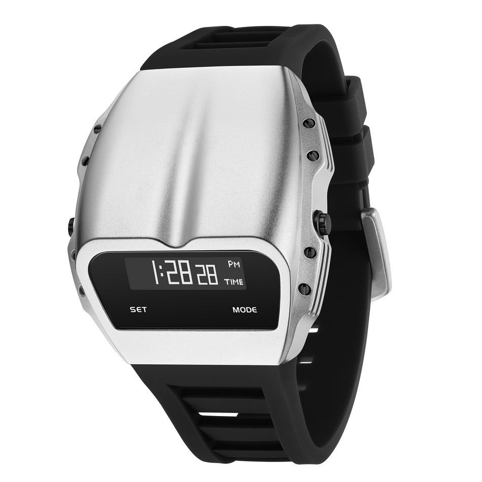 Benlydesign | 角鬥士 X7000S-W | 工業設計美學 不銹鋼石英錶俯視