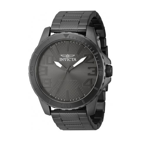 INVICTA ｜Speedway 46305｜ 鐵灰色系 不鏽鋼錶帶 石英錶正面