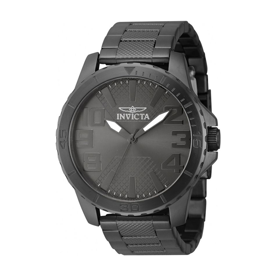 INVICTA ｜Speedway 46305｜ 鐵灰色系 不鏽鋼錶帶 石英錶正面