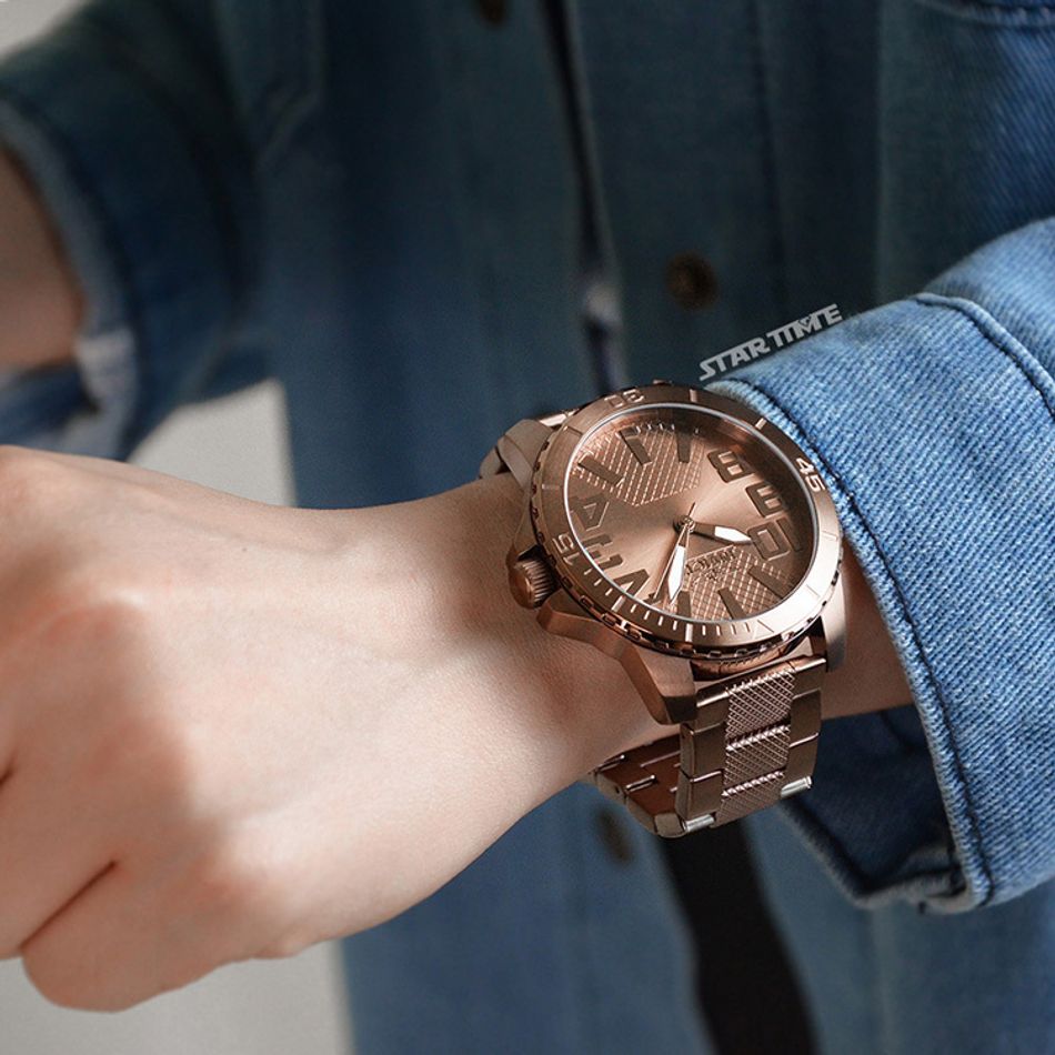 INVICTA ｜Speedway 46303｜巧克力色系 不鏽鋼錶帶 石英錶實戴參考