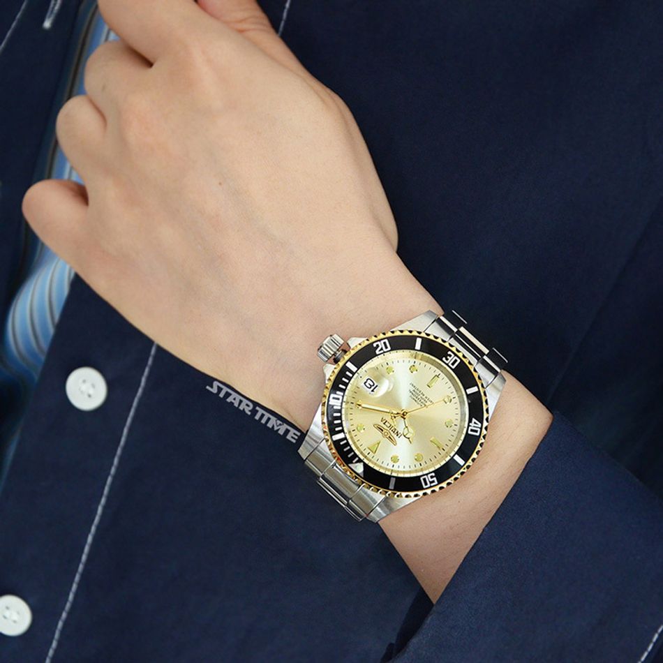 INVICTA ｜Pro Diver 49317｜香檳金面 銀色不鏽鋼錶帶 自動上鍊機械錶實戴參考