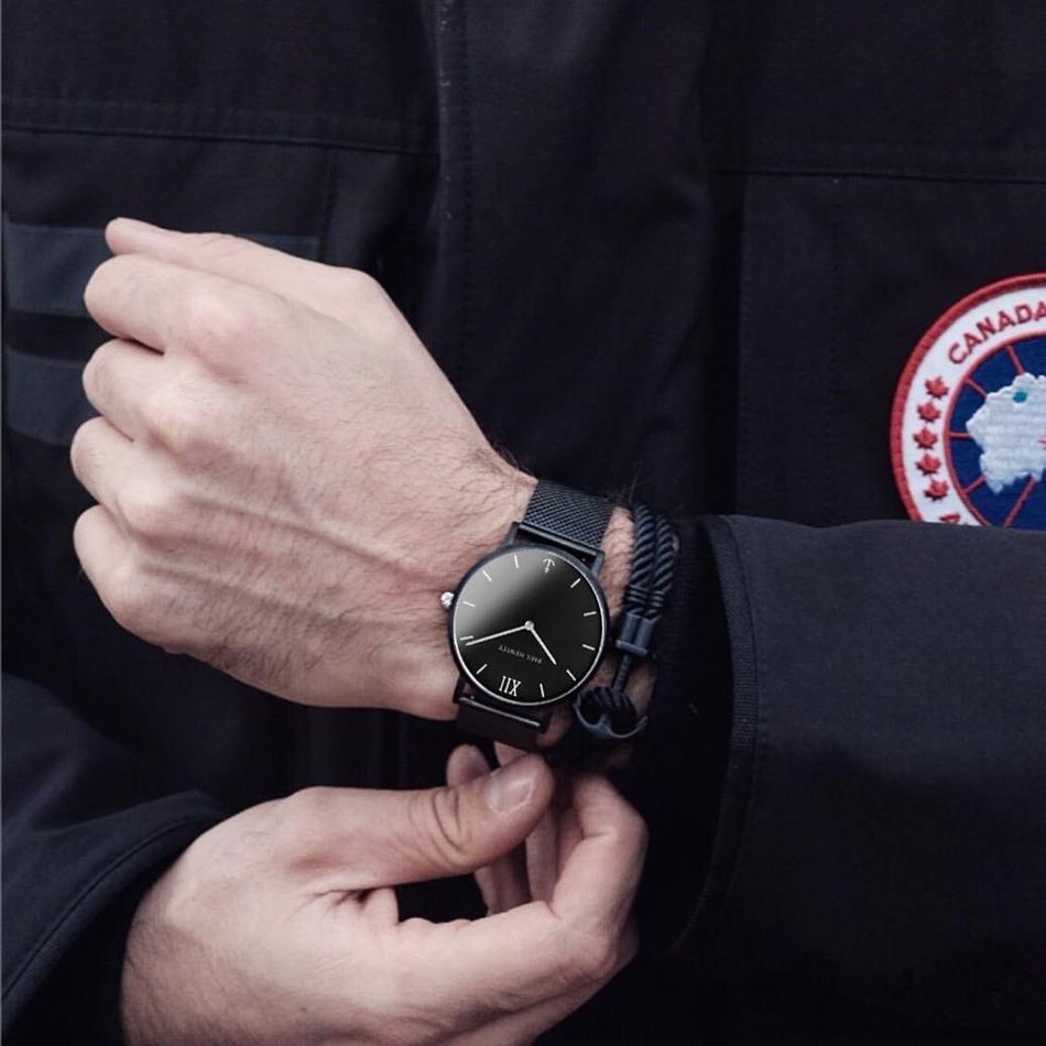 Paul Hewitt | Perfect Match PH-PM-4-(M-XXL) | 黑色黑面米蘭帶經典套組 實戴展示