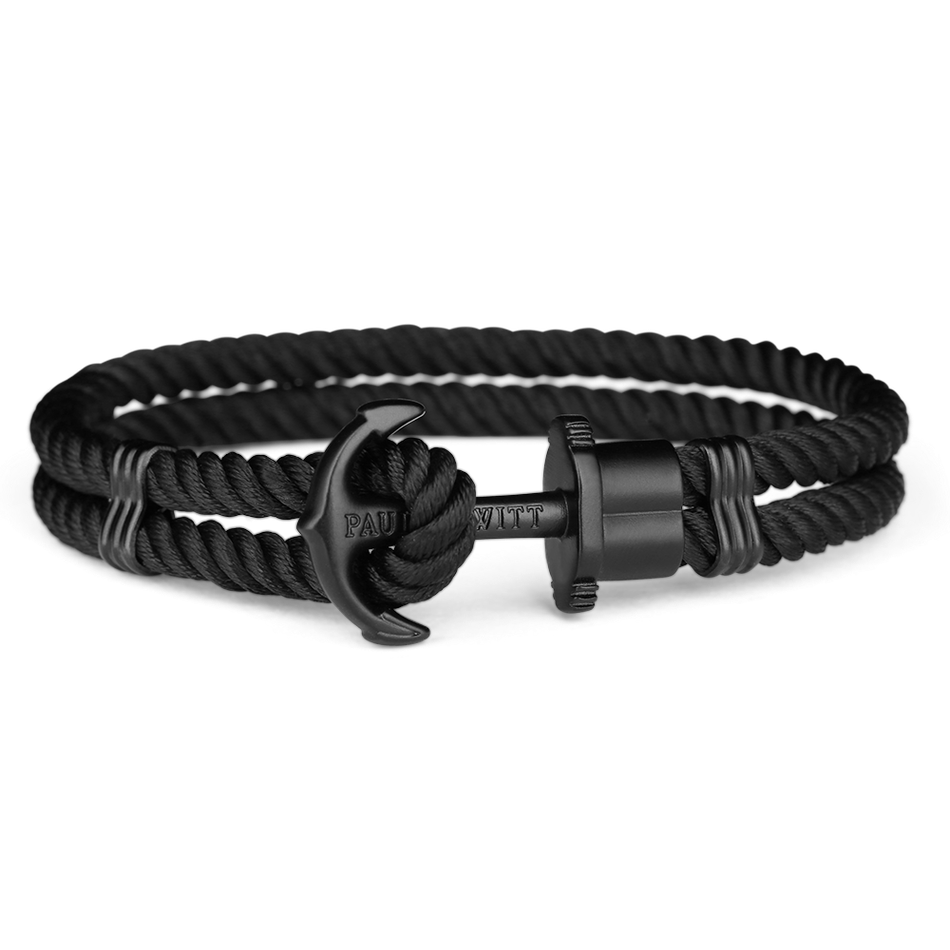 Paul Hewitt | Perfect Match PH-PM-4-(M-XXL) | 黑色黑面米蘭帶經典套組 手環正面