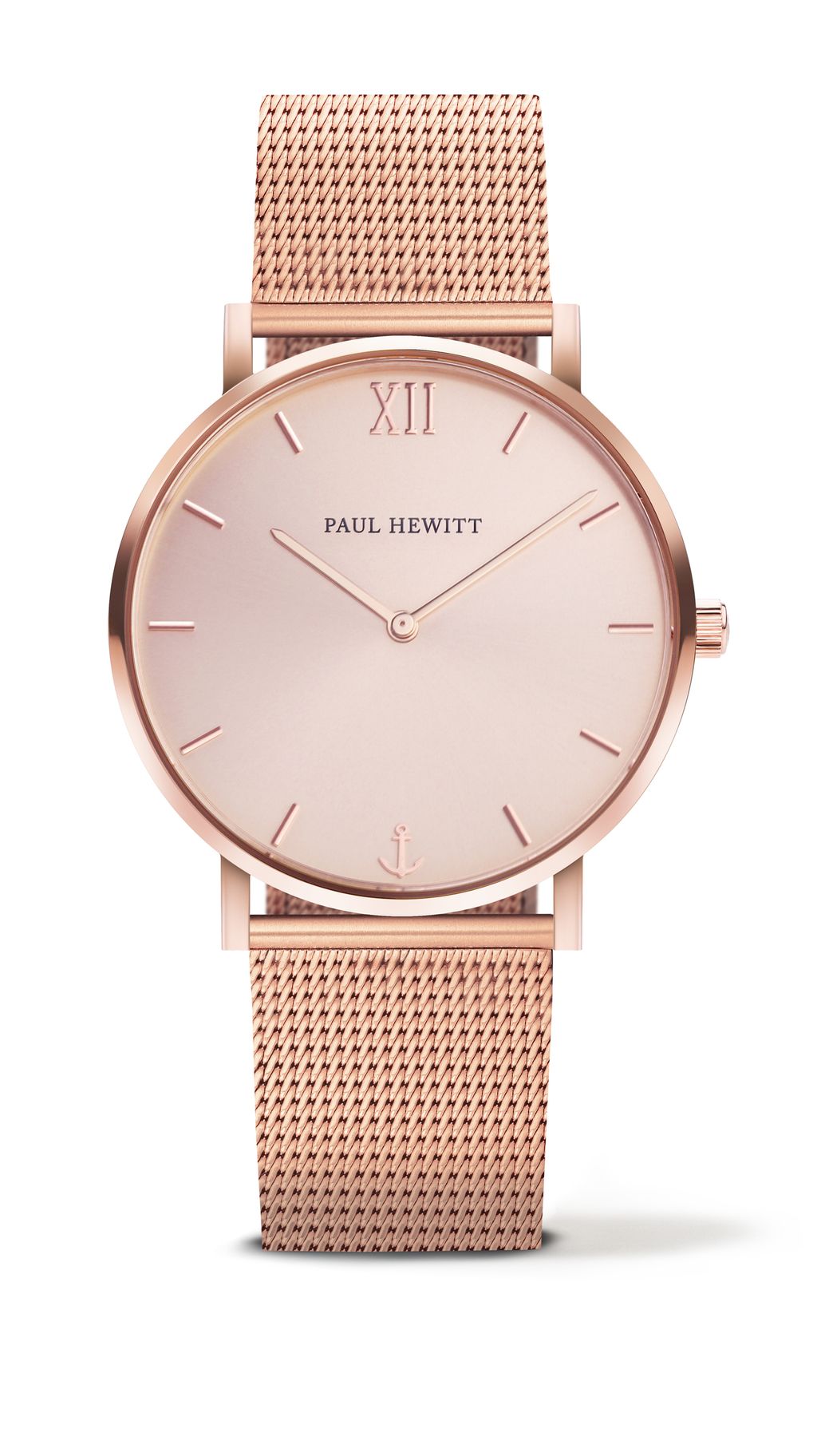 Paul Hewitt | Perfect Match PH-PM-1 | 玫瑰金米蘭帶經典套組 手錶正面