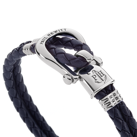 Copy - Paul Hewitt | PHREPS PH-PH-L-S-N-(XS-3XL) | 銀扣皮革手環/深藍 細節