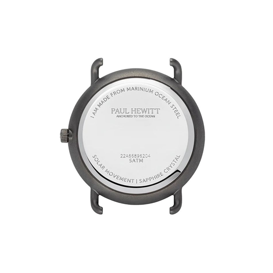 Paul Hewitt | Sailor PH-W-0313 | 深灰色 深灰面 米蘭帶 光動能腕錶背面