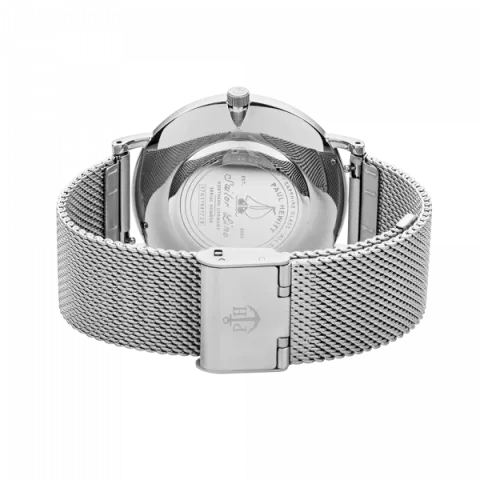 Paul Hewitt | Sailor Line  PH-SA-S-SM-B-4M | 銀框藍面不鏽鋼米蘭帶腕錶背面