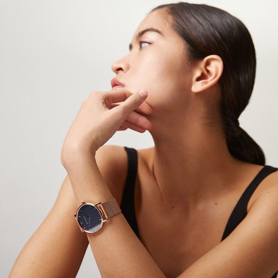 Paul Hewitt | Sailor Line PH-SA-R-ST-B-4S | 深藍面玫瑰金米蘭腕錶實戴展示