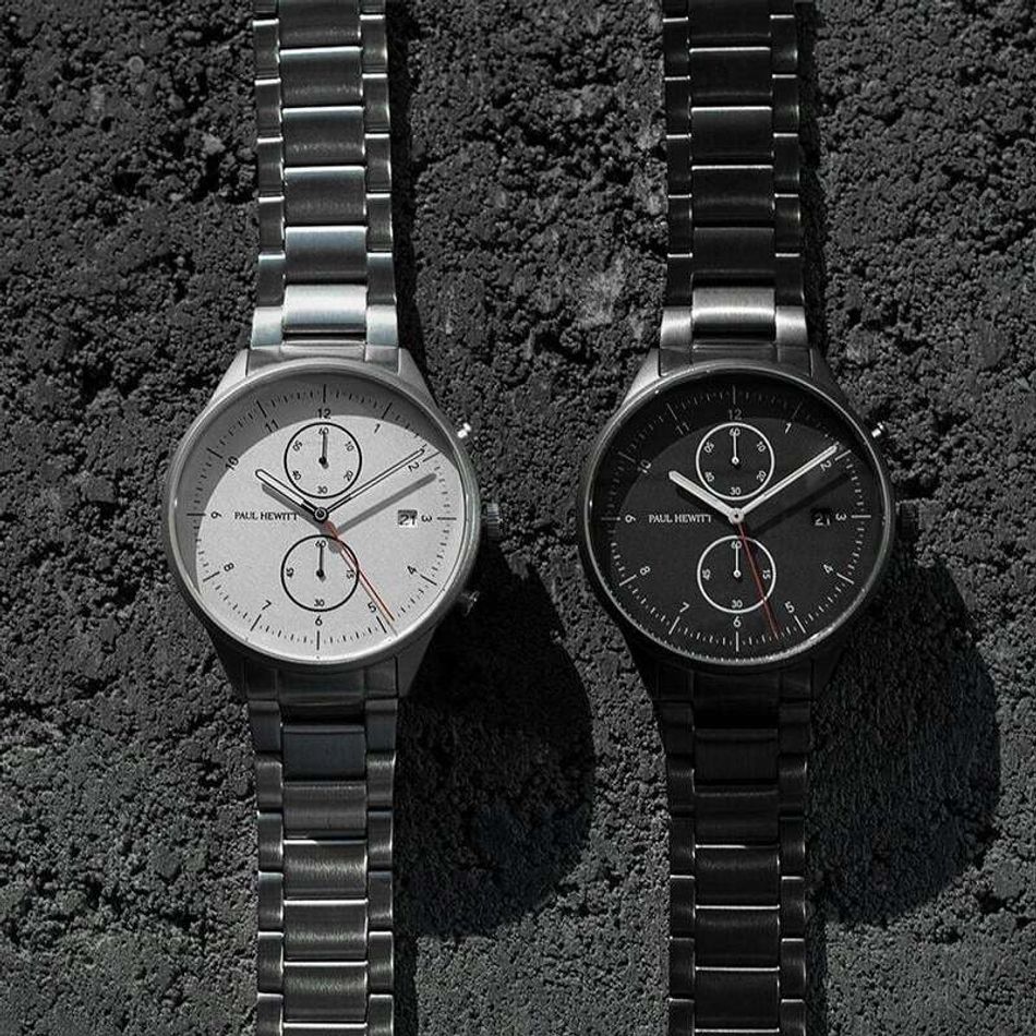 5Paul Hewitt | Chrono Line PH004016 | 黑面 黑框 不鏽鋼鐵錶帶  腕錶系列圖