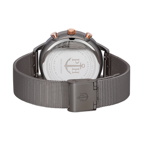 Paul Hewitt | Everpulse Line PH-E-GrM-GrM-52S | 灰色前衛時尚米蘭帶腕錶背面